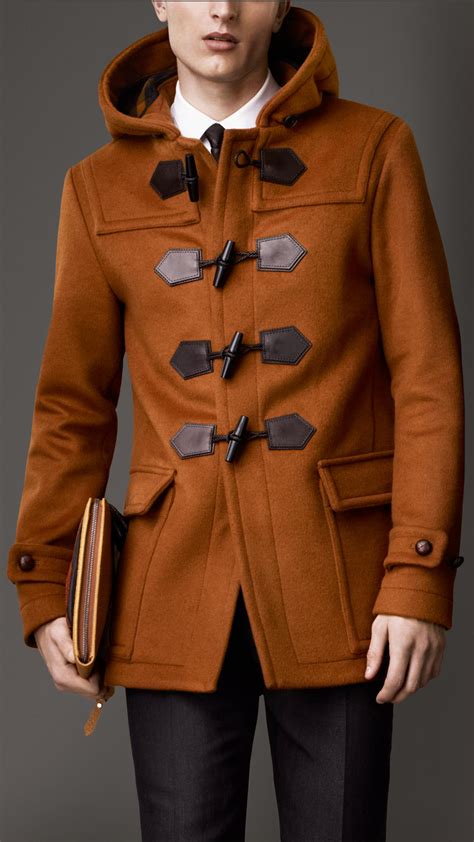 burberry pea coat trench|Burberry men's duffle coat.